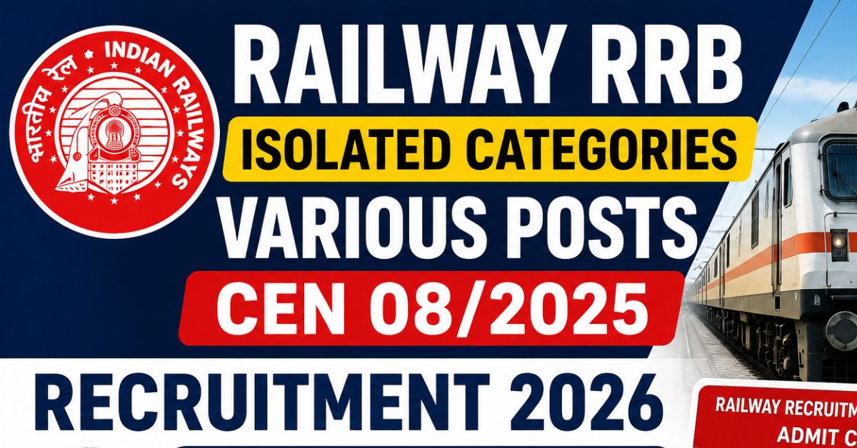 Railway RRB Isolated Categories