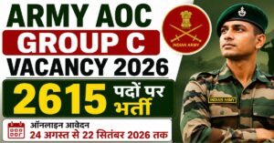 Army AOC Group C Vacancy 2026